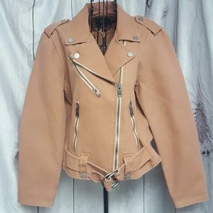 Nwt Frye Carly canvas motorcycle jacket